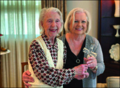 Mrs. Joyce Carney Honored for Ten Years as Chaplin